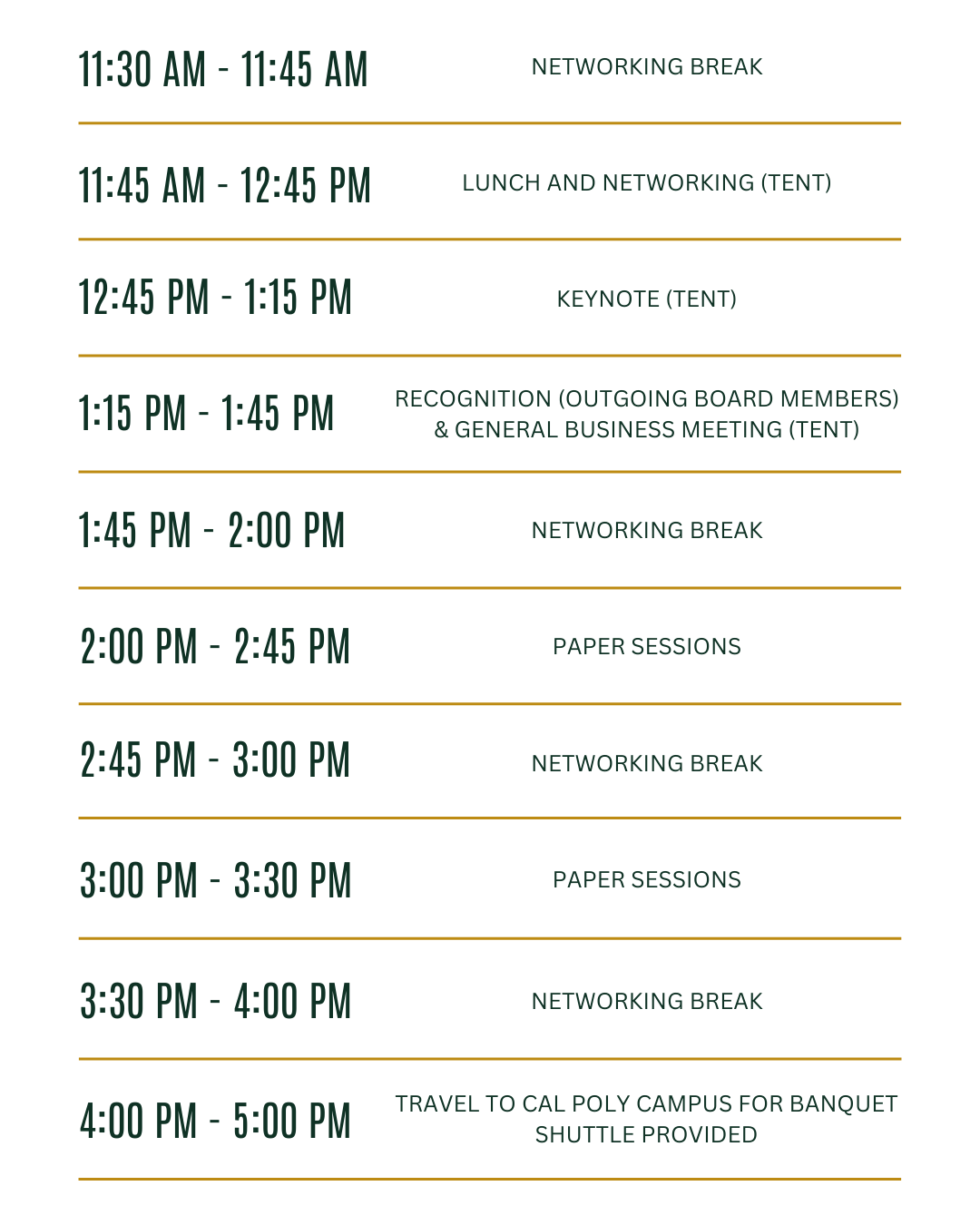 Friday Schedule Part 2